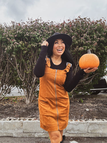 PUMPKIN PATCH CUTIE SUEDE DRESS
