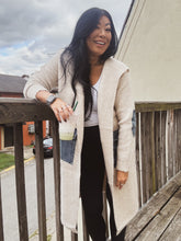 Load image into Gallery viewer, CRISP MORNINGS HOODED DUSTER CARDIGAN