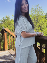 Load image into Gallery viewer, SERENITY SAGE TEXTURED DOLMAN TOP