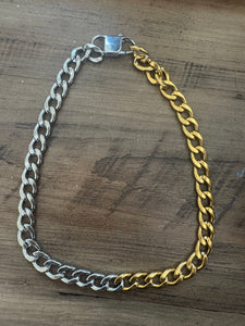 ANNA TWO TONE NECKLACE