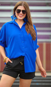 DOORBUSTER: BUTTON DOWN OVERSIZED TUNIC