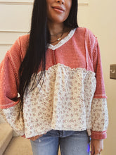 Load image into Gallery viewer, ROSALIE DITSY FLORAL BABYDOLL TOP