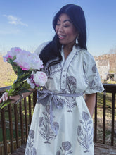 Load image into Gallery viewer, HIGHNOON HYDRANGEA MIDI DRESS