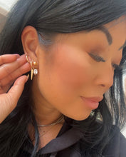 Load image into Gallery viewer, SAVVY BLING FRONT BACK HOOPS