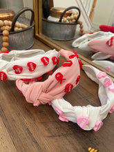 Load image into Gallery viewer, CANDY HEARTS KNOTTED HEADBAND
