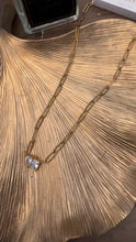 Load image into Gallery viewer, KISSING STONES PAPERCLIP NECKLACE
