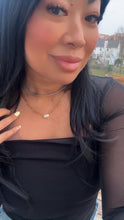 Load image into Gallery viewer, KISSING STONES PAPERCLIP NECKLACE