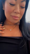 Load image into Gallery viewer, KISSING STONES PAPERCLIP NECKLACE