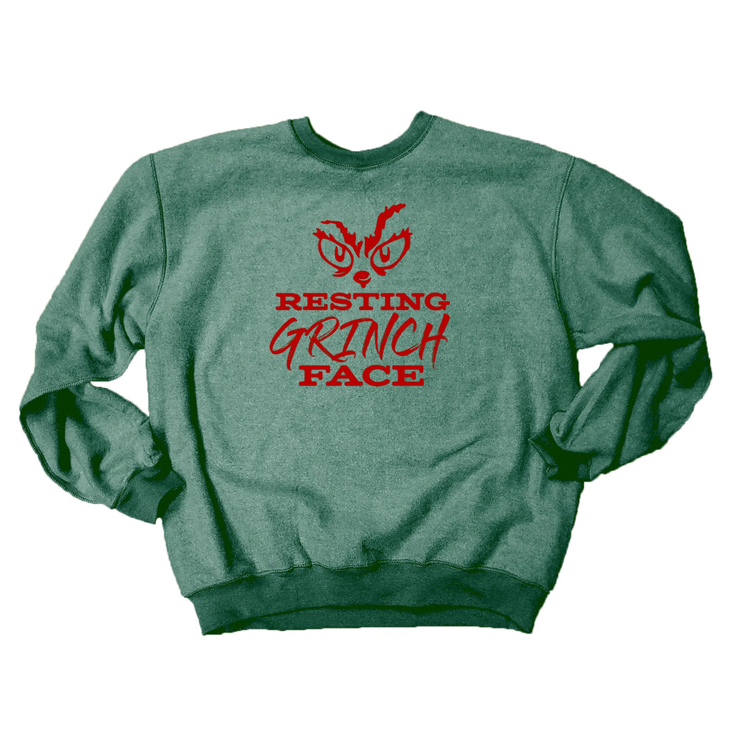 RESTING GRINCH FACE INVERTED SWEATSHIRT