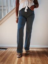 Load image into Gallery viewer, BAYLEE PINSTRIPE STRAIGHT LEG JEANS