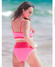 Load image into Gallery viewer, SUMMER HOTSPOT COLOR BLOCK TWO PIECE SWIMSUIT