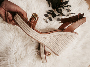OCEAN AVE. GOLD CHAIN WEDGES