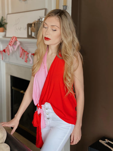BE MINE WRAP TOP