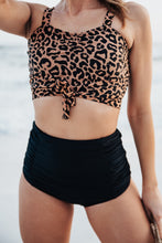 Load image into Gallery viewer, SPOTTED IN SANTA ROSA LEOPARD SWIM TOP
