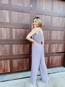 FOREVER DATE ACCORDION JUMPSUIT