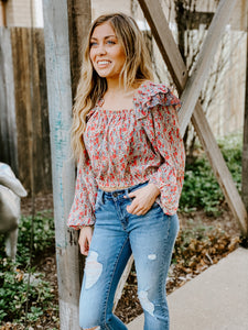 SPRING BOUQUET CROP TOP