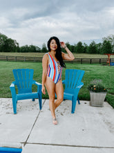 Load image into Gallery viewer, RED WHITE AND BOOM SWIMSUIT