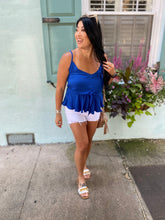 Load image into Gallery viewer, FRENCH QUARTER PEPLUM TANK