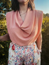 Load image into Gallery viewer, THE PEACH HOUSE COWL NECK TANK