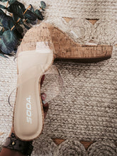 Load image into Gallery viewer, ST. LUCIA CLEAR STRAP WEDGES