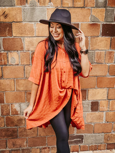 FALLING LEAVES HIGH-LOW TUNIC