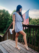 Load image into Gallery viewer, BORN IN THE USA ROMPER