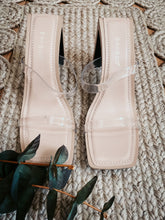 Load image into Gallery viewer, CHARLESTON CLEAR DOUBLE STRAP HEELS