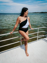 Load image into Gallery viewer, CARIBBEAN CRUISE ONE SHOULDER SWIMSUIT
