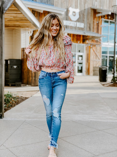 SPRING BOUQUET CROP TOP