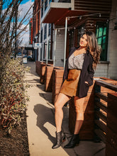 Load image into Gallery viewer, GREAT EXPECTATIONS LEATHER WRAP SKIRT