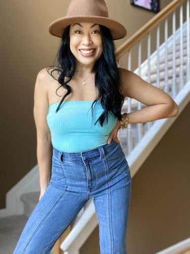 CANDY SKIES TIE DYE TUBE TOP BODYSUIT